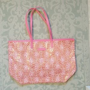 Vera Bradley pink Mesh Sequin Tote-NEW
